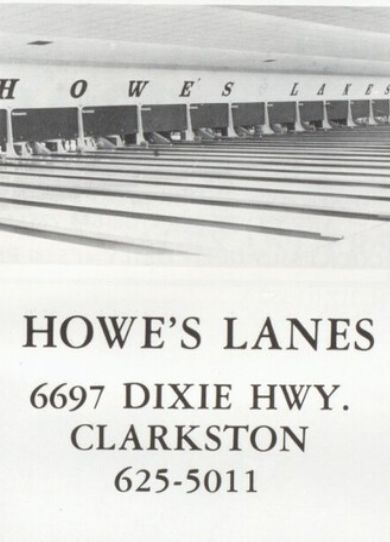 Cherry Hill Lanes North (Howes Lanes) - High School Yearbook Ad